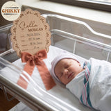 Personalized Wooden Birth Announcement Sign — image 5