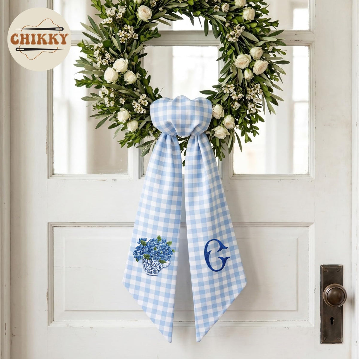 Christmas Personalized Wreath Sash — image 5