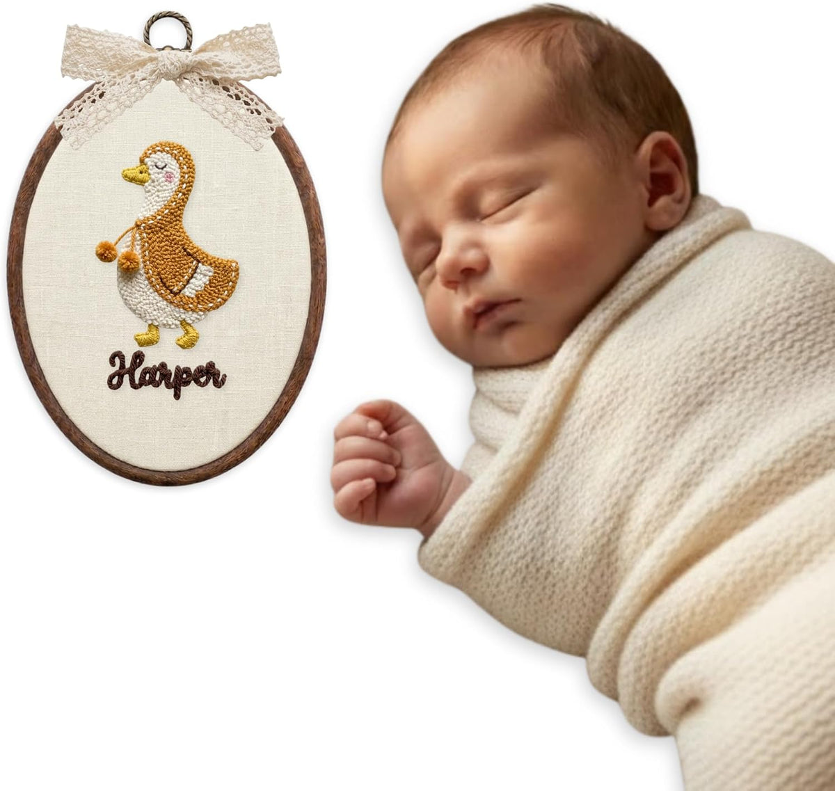 Personalized Embroidered Baby Name Hoop — 6
