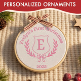 Personalized Baby's First Christmas Ornament — 8 — image 8