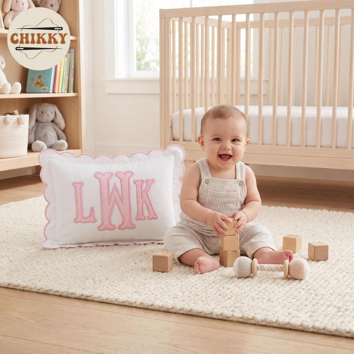 Personalized Embroidered Pillow Cover — image 3