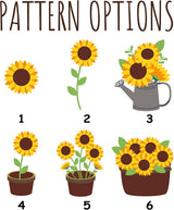 Personalized Knit Baby Blanket — 9 - Sunflowers — image 5