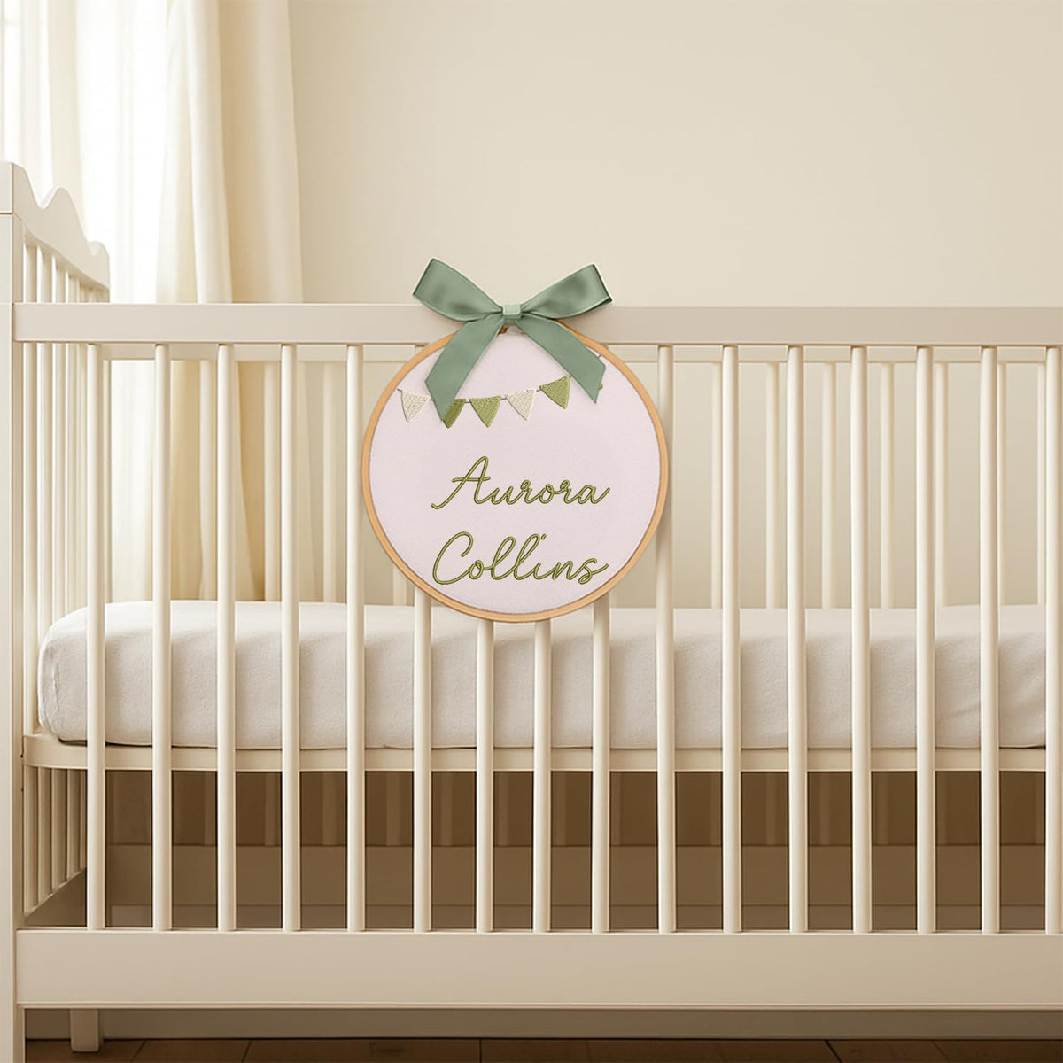 Personalized Embroidered Baby Name Hoop — 7 — image 6