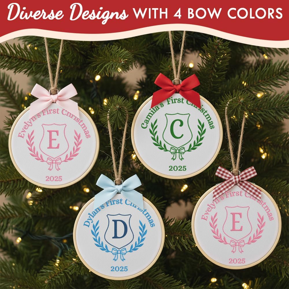 Personalized Baby's First Christmas Ornament — 8 — image 5