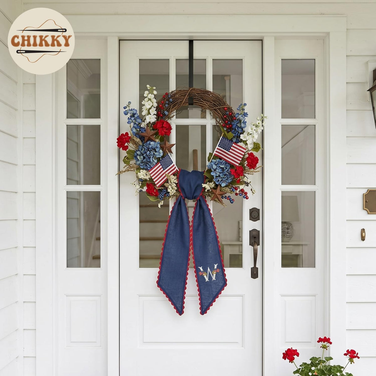 Patriotic Personalized Wreath Sash — 4 — image 3
