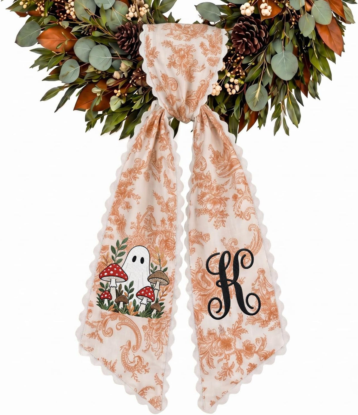 Halloween Personalized Wreath Sash