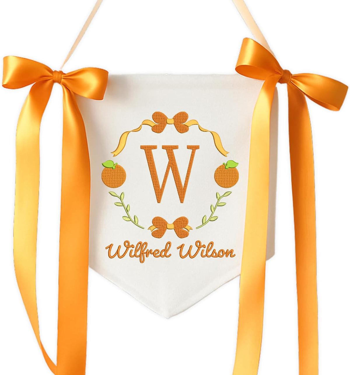 Personalized Embroidered Baby Name Banner — 9