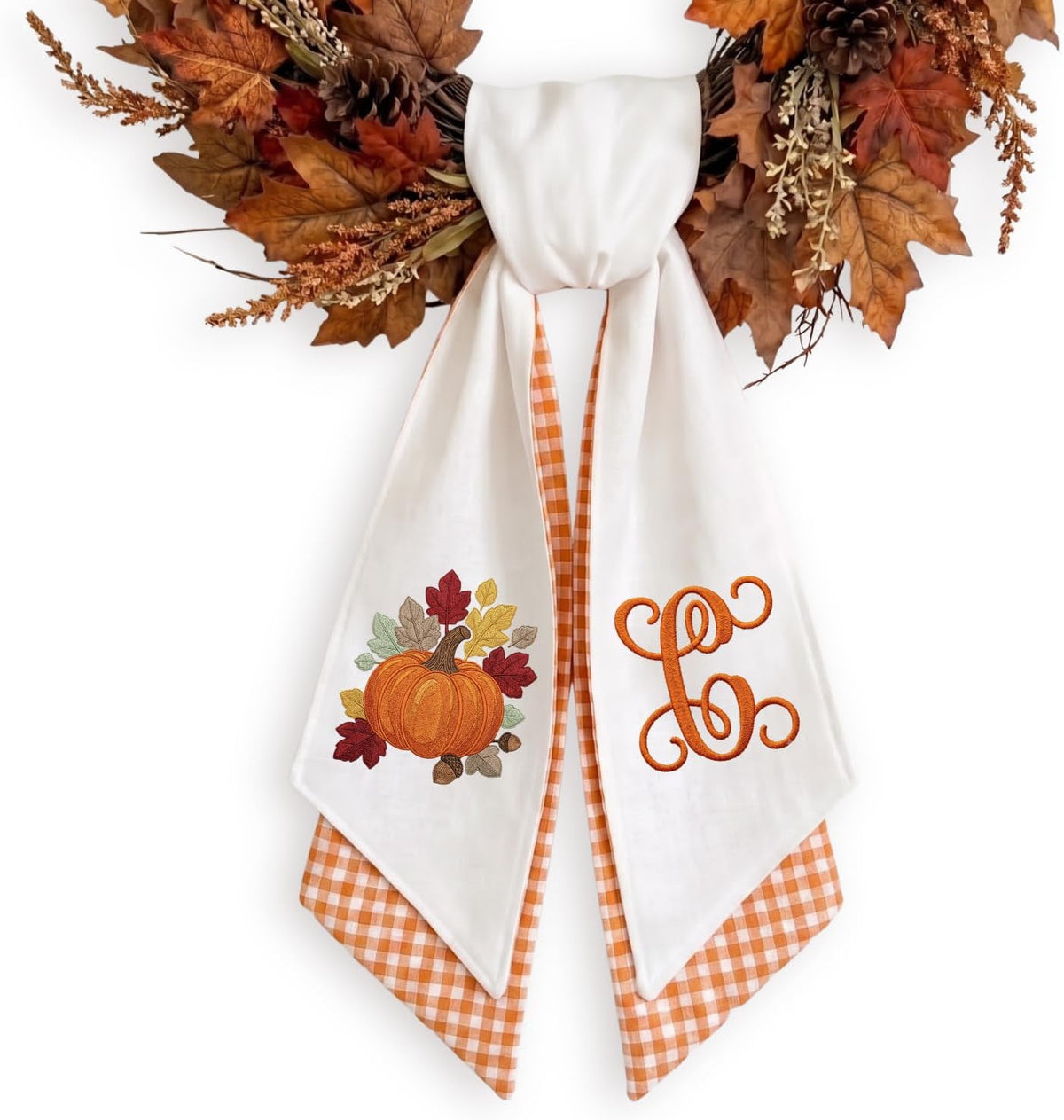 Halloween Personalized Wreath Sash
