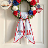 Patriotic Personalized Wreath Sash — 4 - America Flag — image 3
