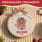 Personalized Baby's First Christmas Ornament — 5 — image 8