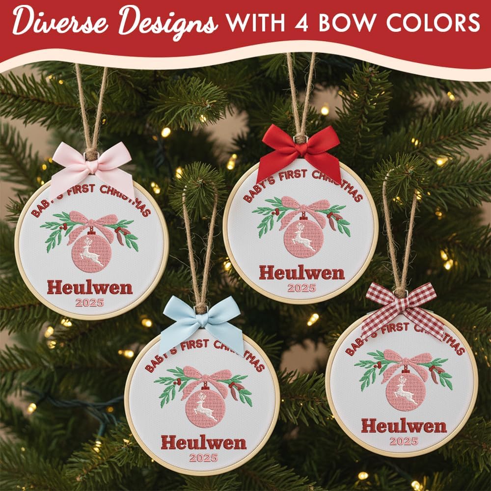 Personalized Baby's First Christmas Ornament — 12 — image 5