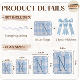 Personalized Embroidered Baby Name Banner — 2 - Blue — image 2