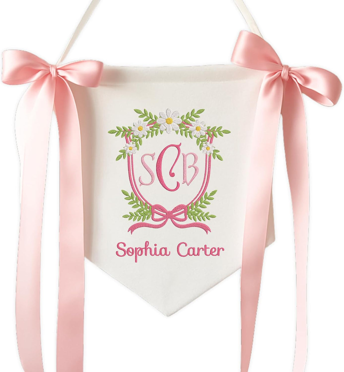 Personalized Embroidered Baby Name Banner — 7