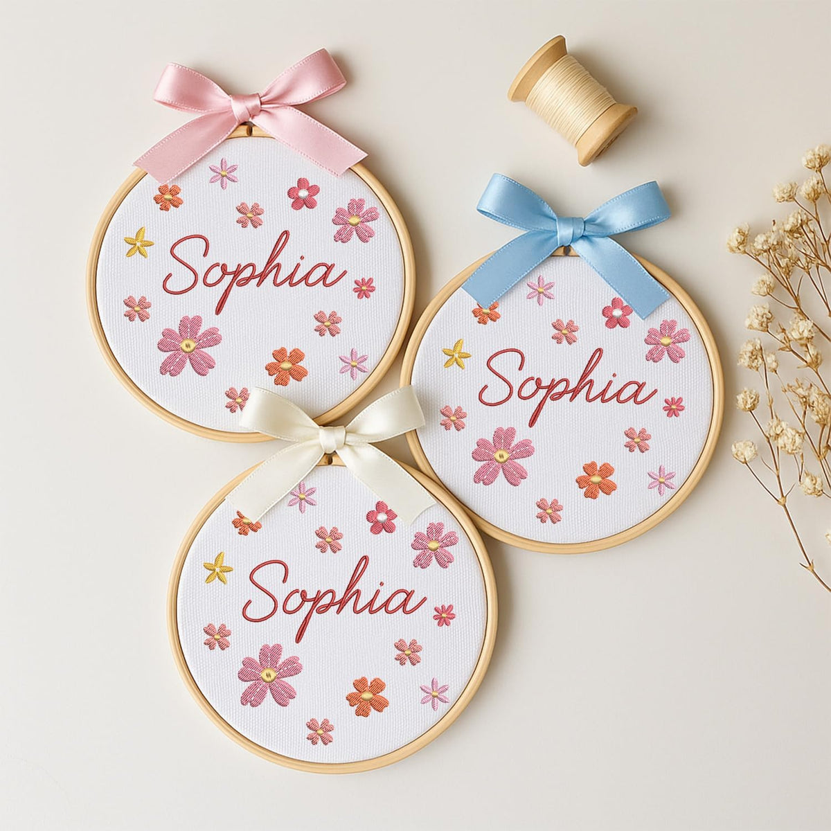 Personalized Embroidered Baby Name Hoop — 1 — image 2
