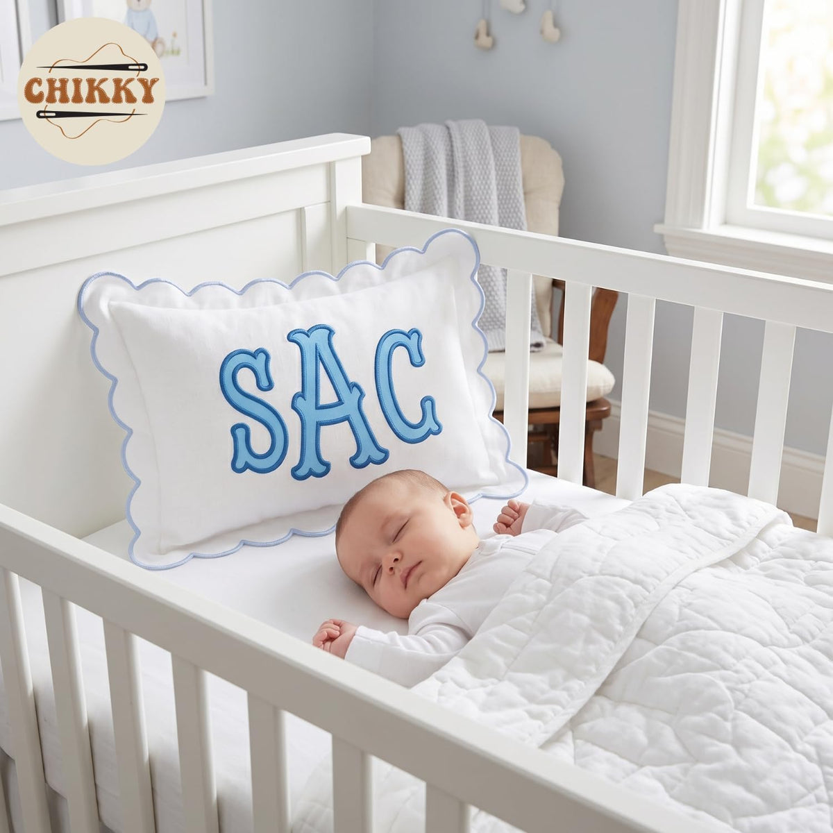 Personalized Embroidered Pillow Cover — image 3