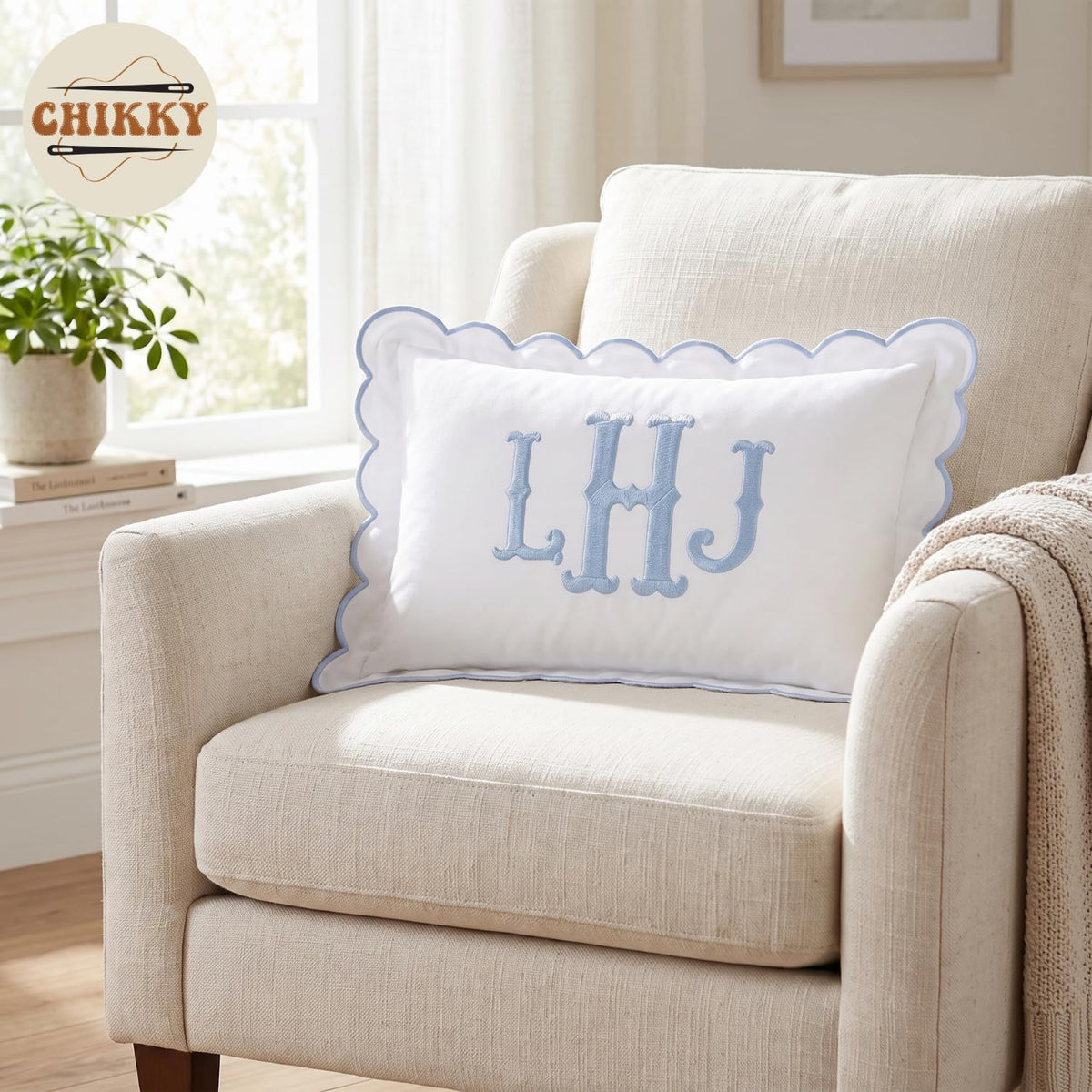 Personalized Embroidered Pillow Cover — image 4