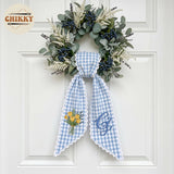 Monogram Personalized Wreath Sash — 1 - Yellow Tulip — image 6