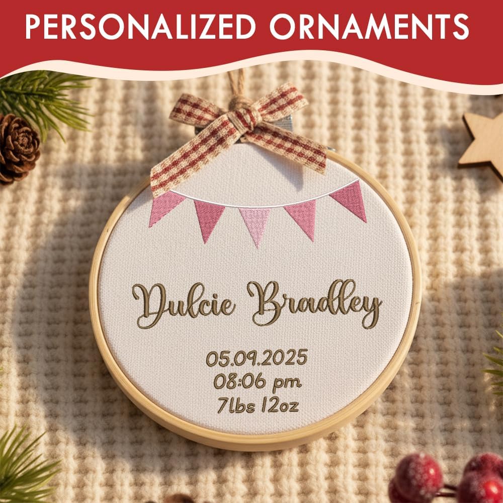 Personalized Baby's First Christmas Ornament — 5 — image 8
