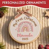 Personalized Baby's First Christmas Ornament — 9 — image 8