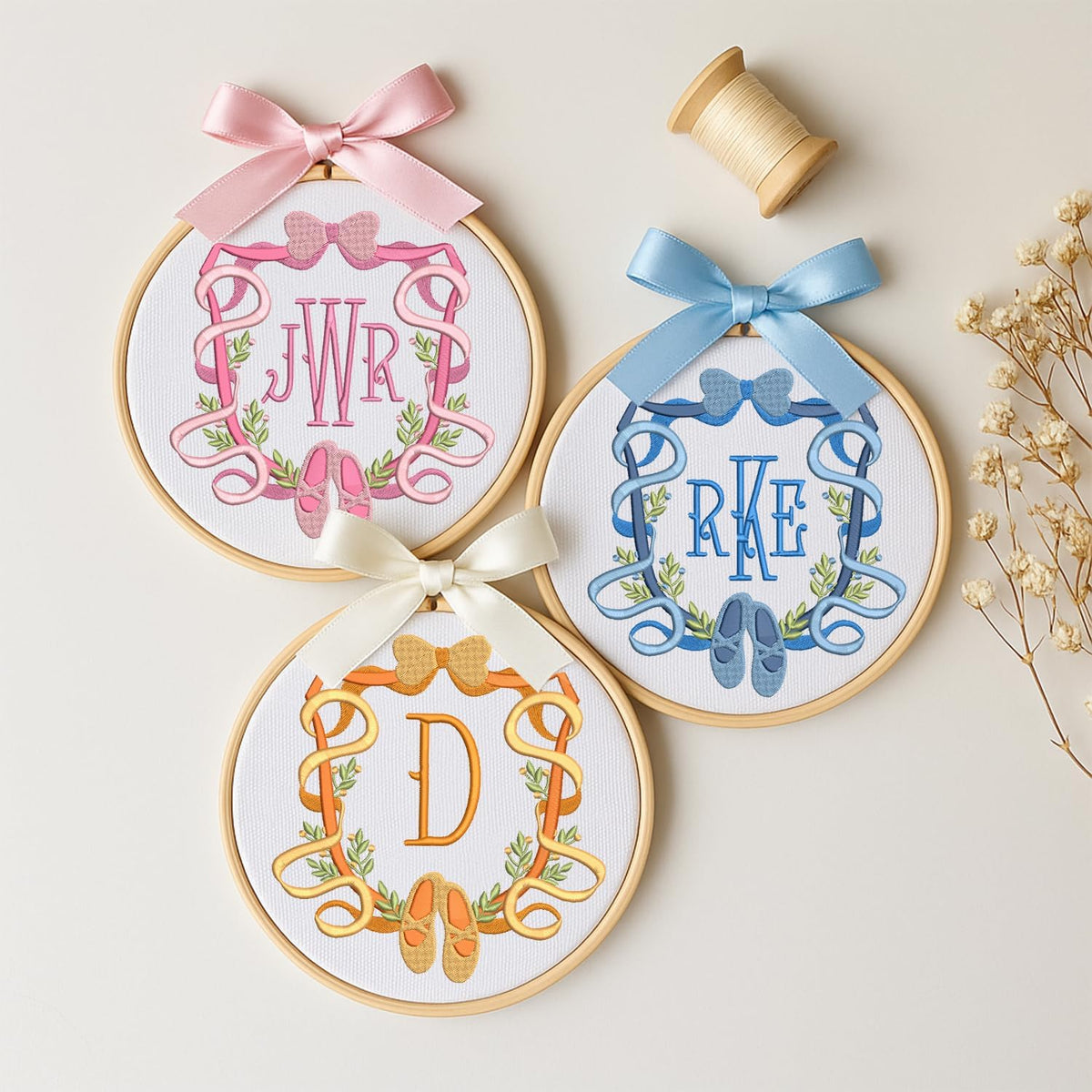 Personalized Embroidered Baby Name Hoop — 4 — image 2