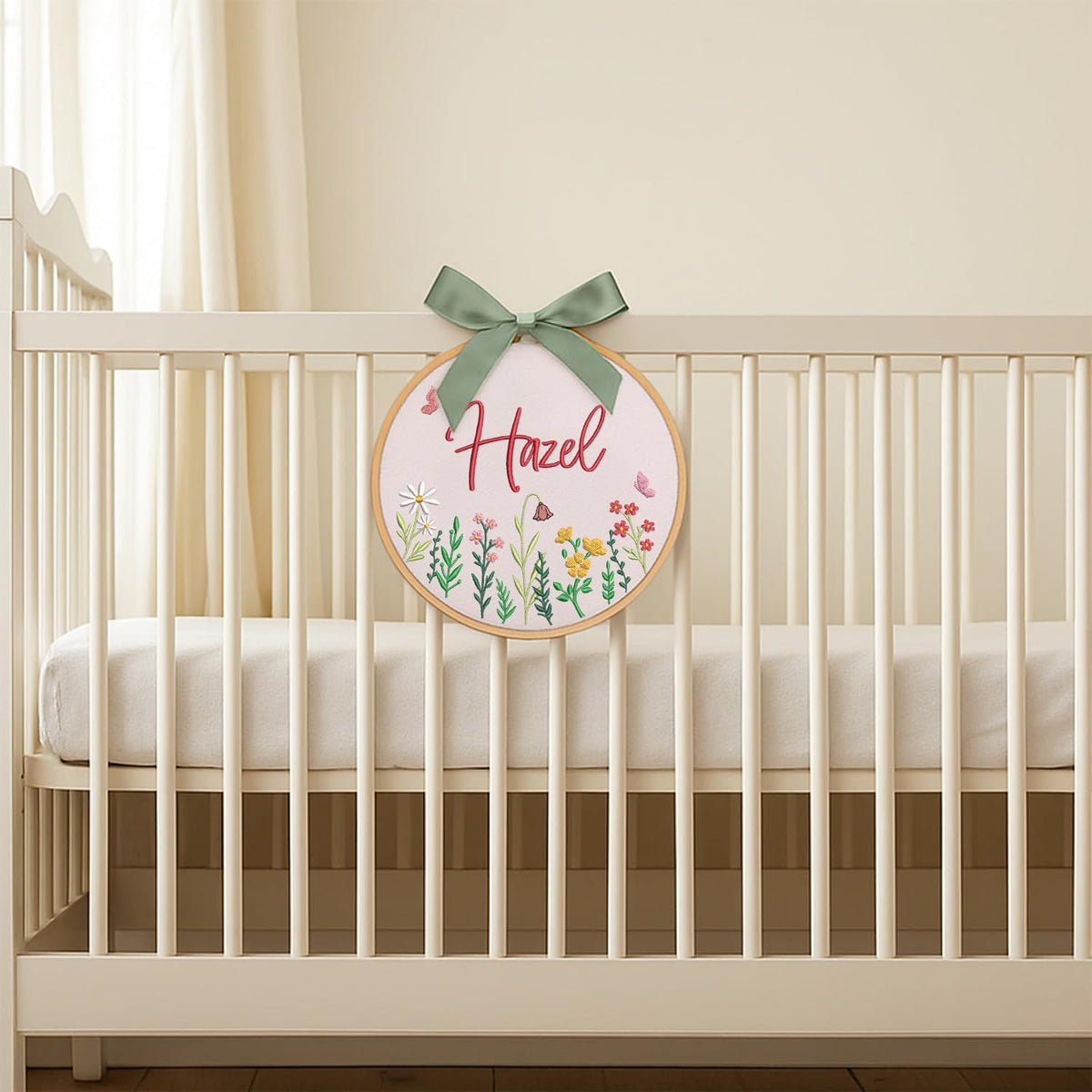 Personalized Embroidered Baby Name Hoop — 2 — image 6
