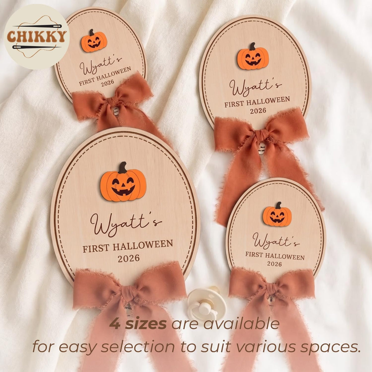 Personalized Wooden Birth Announcement Sign — image 8