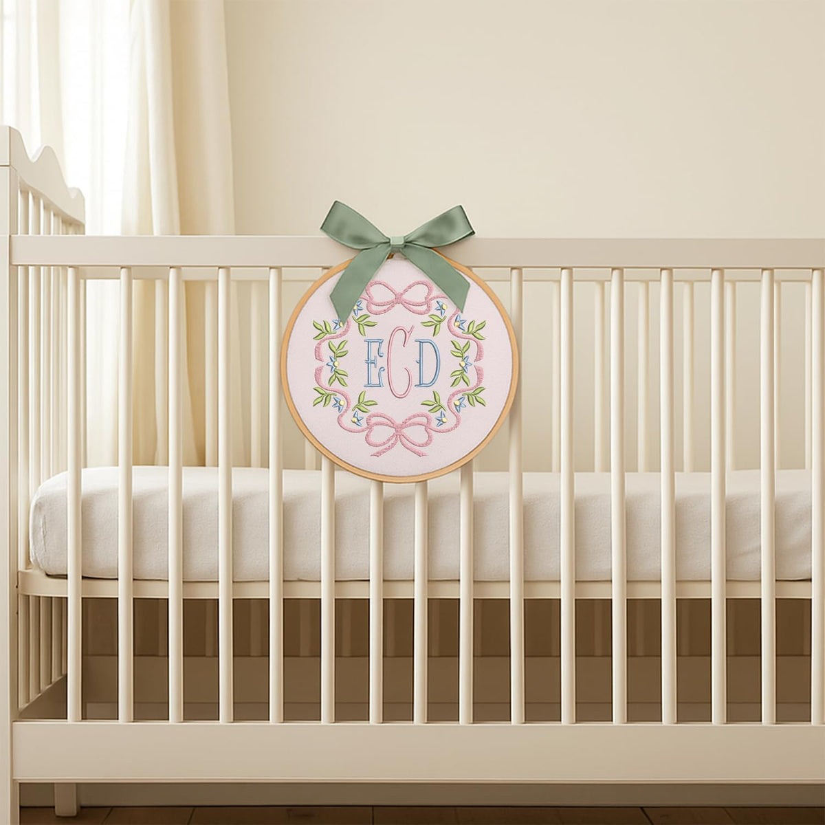 Personalized Embroidered Baby Name Hoop — 10 — image 6
