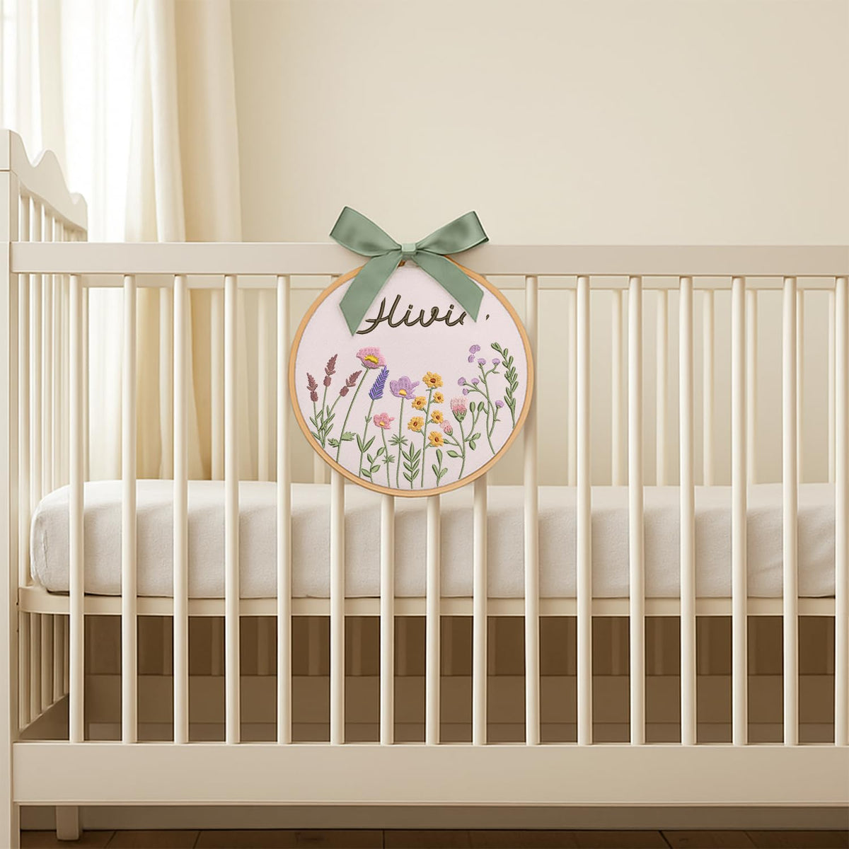 Personalized Embroidered Baby Name Hoop — 15 — image 6