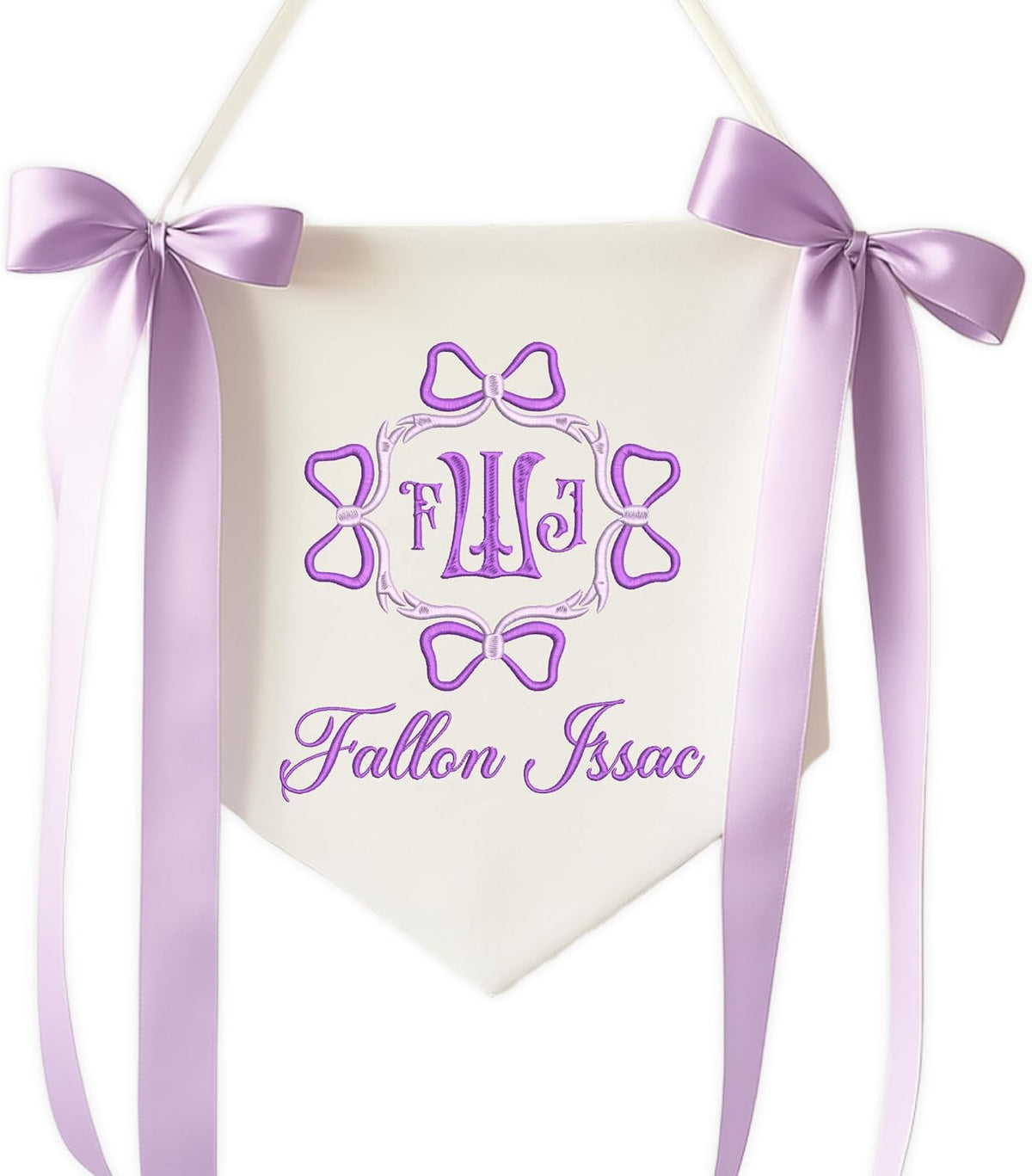 Personalized Embroidered Baby Name Banner — 7