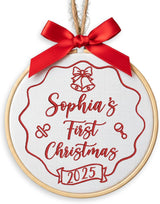 Personalized Baby's First Christmas Ornament — 9