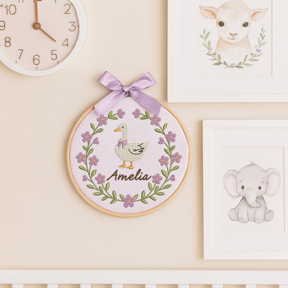 Personalized Embroidered Baby Name Hoop — 6 — image 7