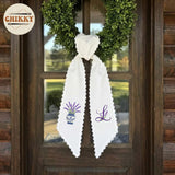 Monogram Personalized Wreath Sash — 5 - Lavender — image 6