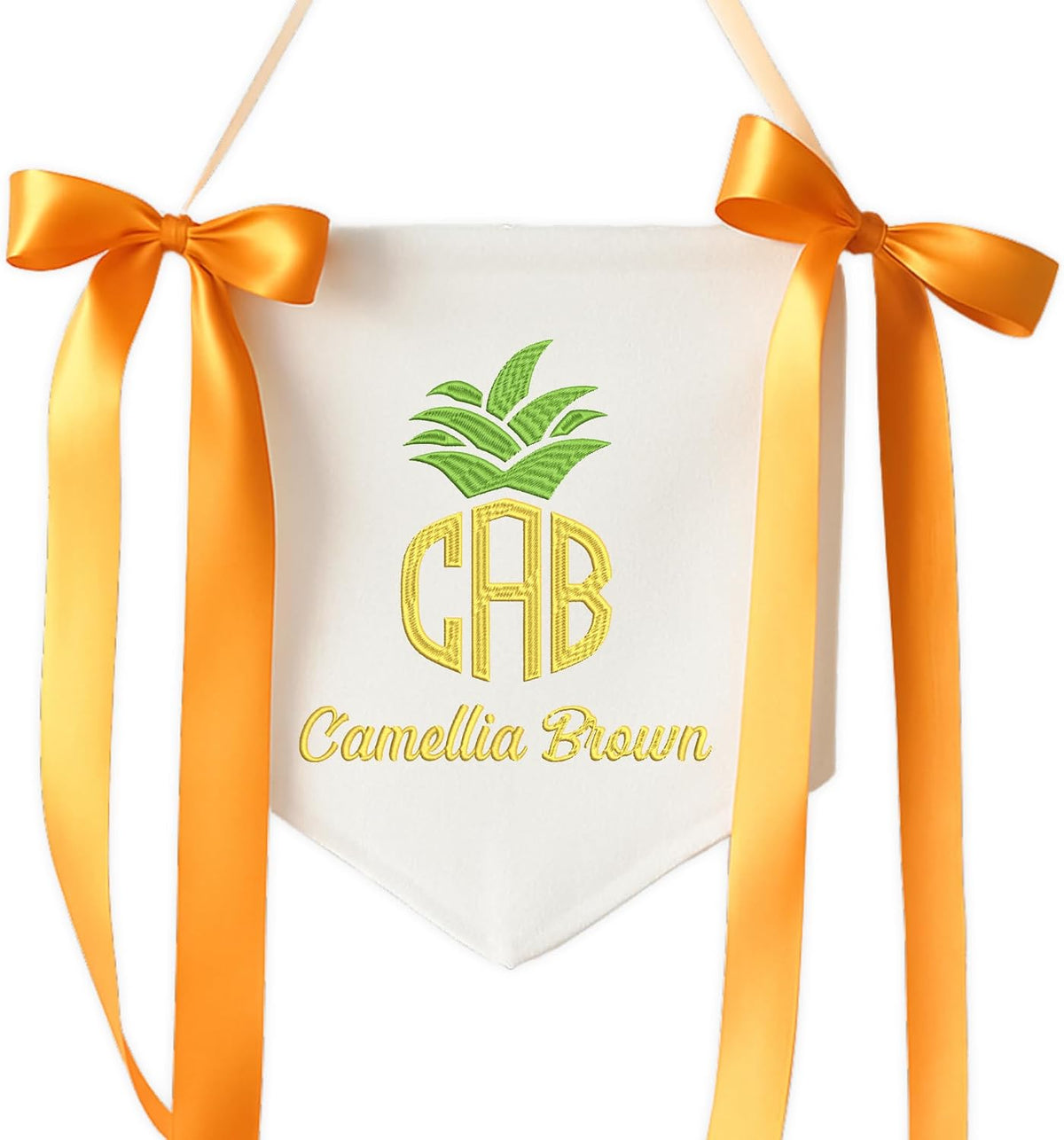 Personalized Embroidered Baby Name Banner — 8