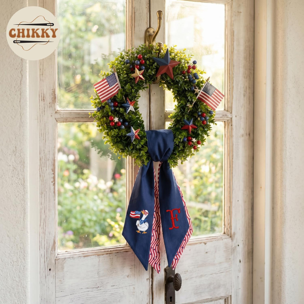 Patriotic Personalized Wreath Sash — 10 — image 4