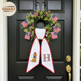 Patriotic Personalized Wreath Sash — 10 - USA Golden Retriever — image 5