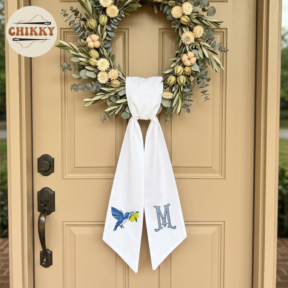 Christmas Personalized Wreath Sash — image 4