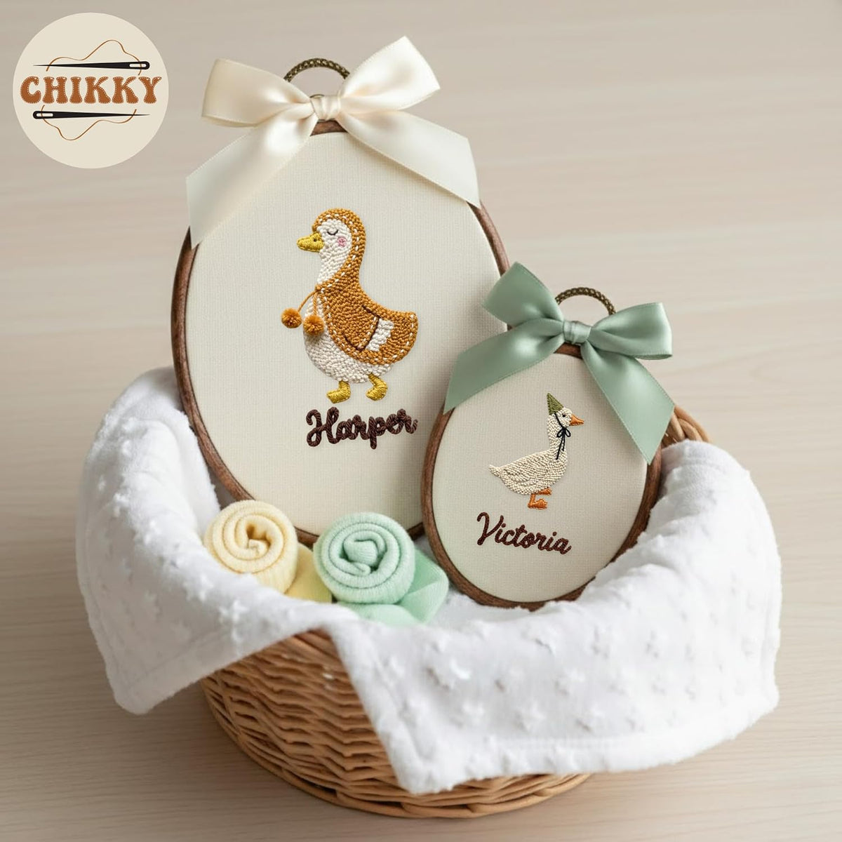 Personalized Embroidered Baby Name Hoop — 3 — image 5