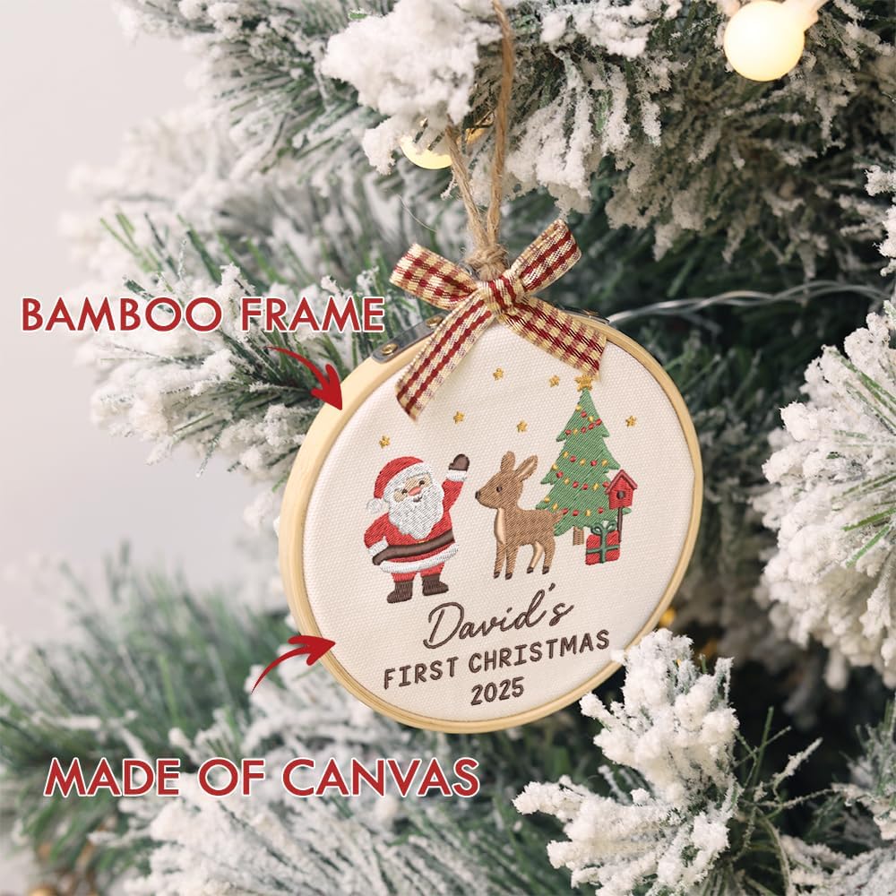 Personalized Baby's First Christmas Ornament — 1 — image 6