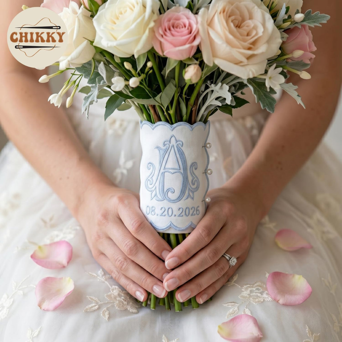 Personalized Embroidered Bouquet Sash — 3 — image 6