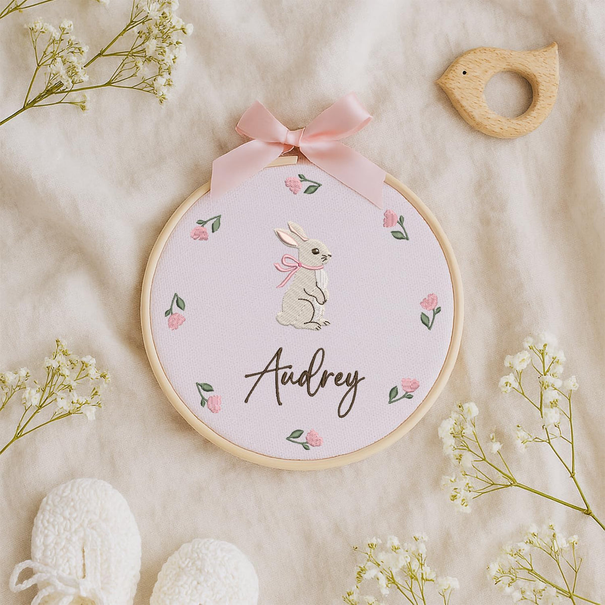 Personalized Embroidered Baby Name Hoop — 13 — image 8
