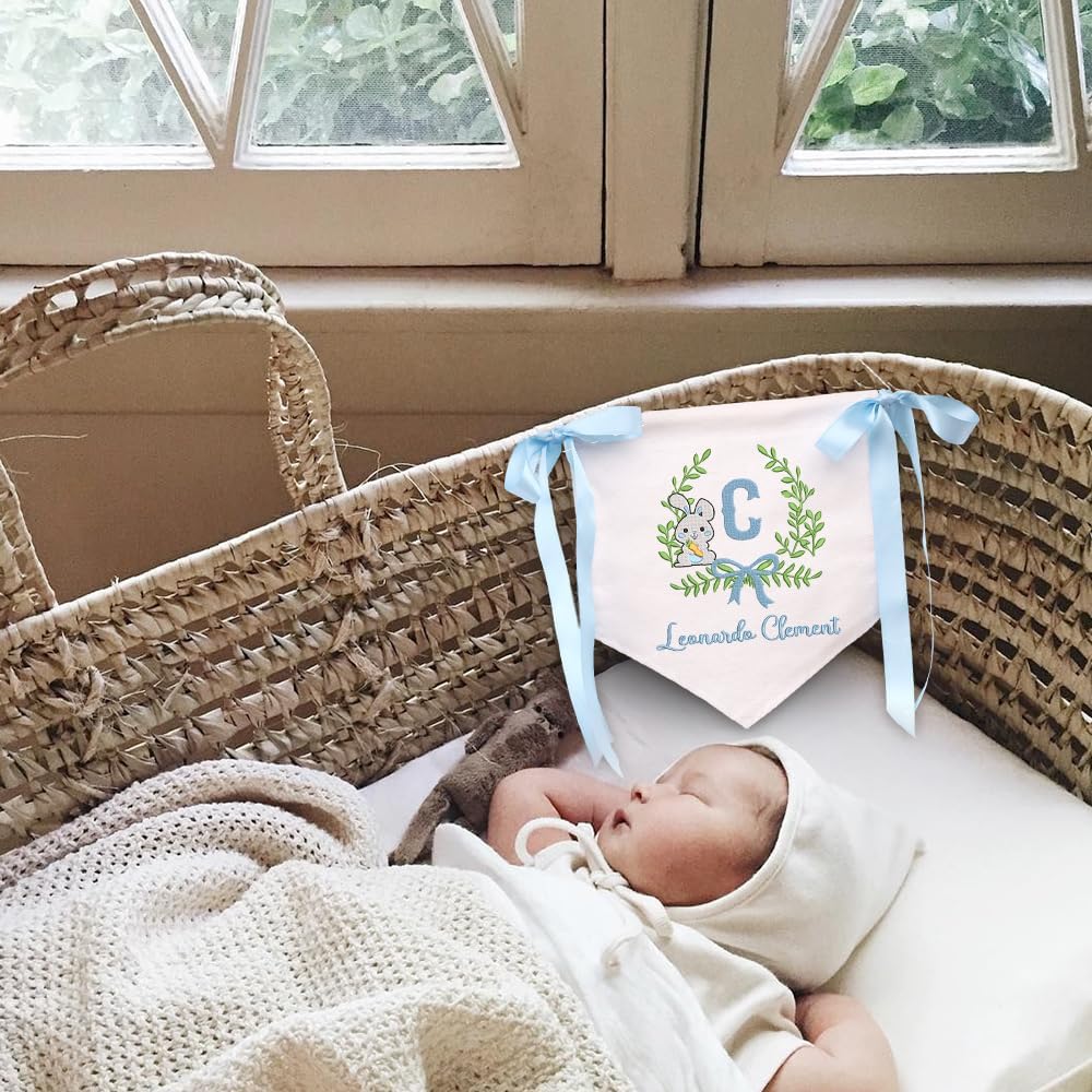 Personalized Embroidered Baby Name Banner — 2 — image 4