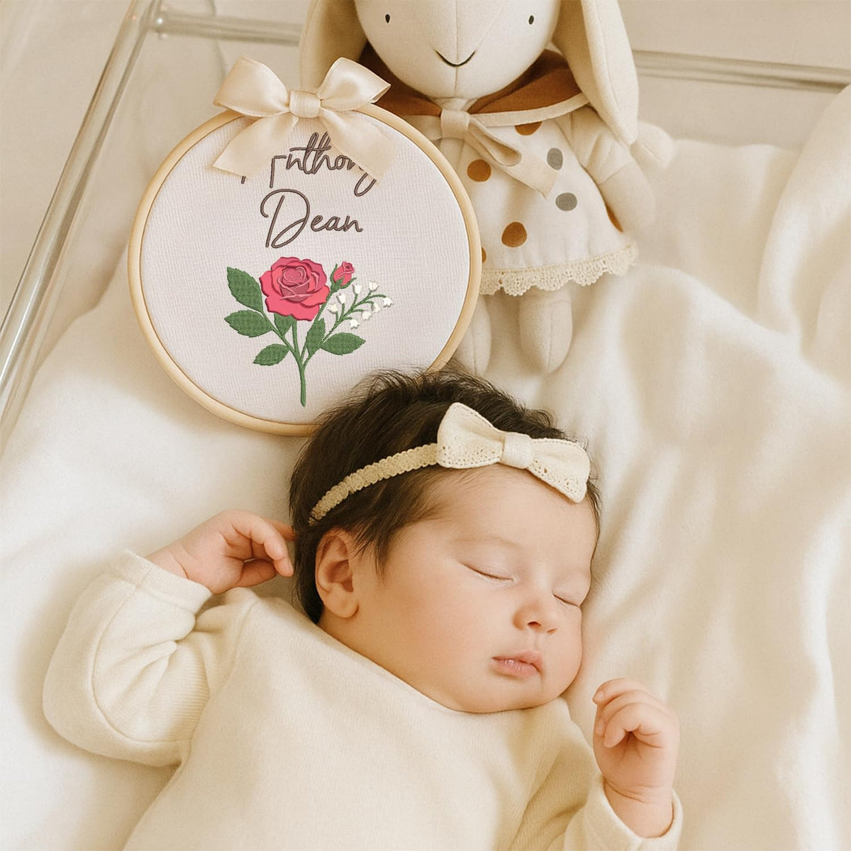 Personalized Embroidered Baby Name Hoop — 15 — image 4