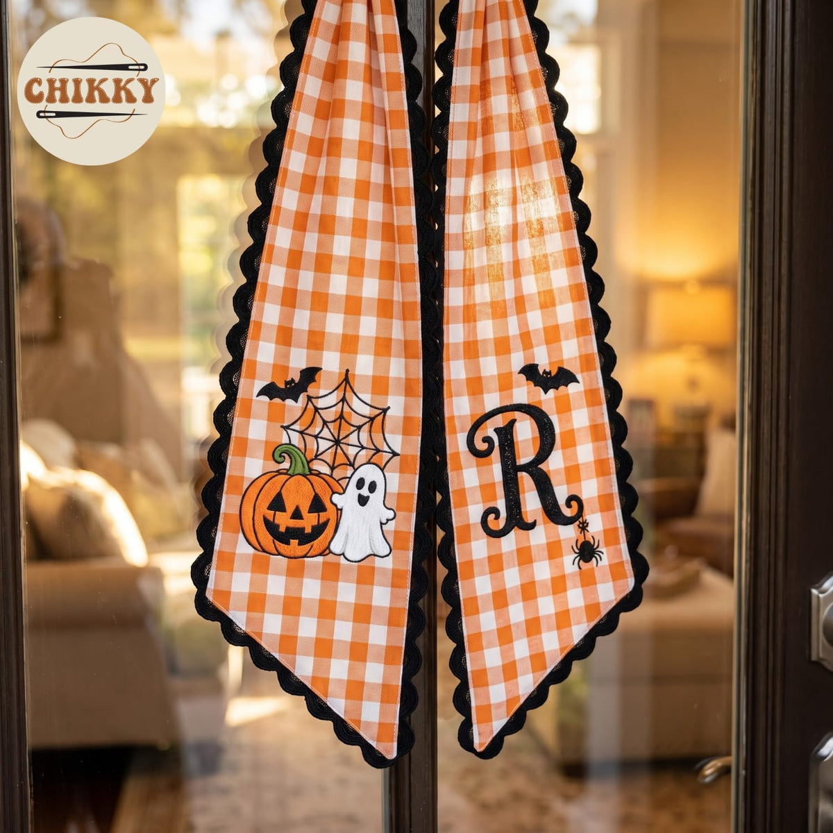 Halloween Personalized Wreath Sash — image 4