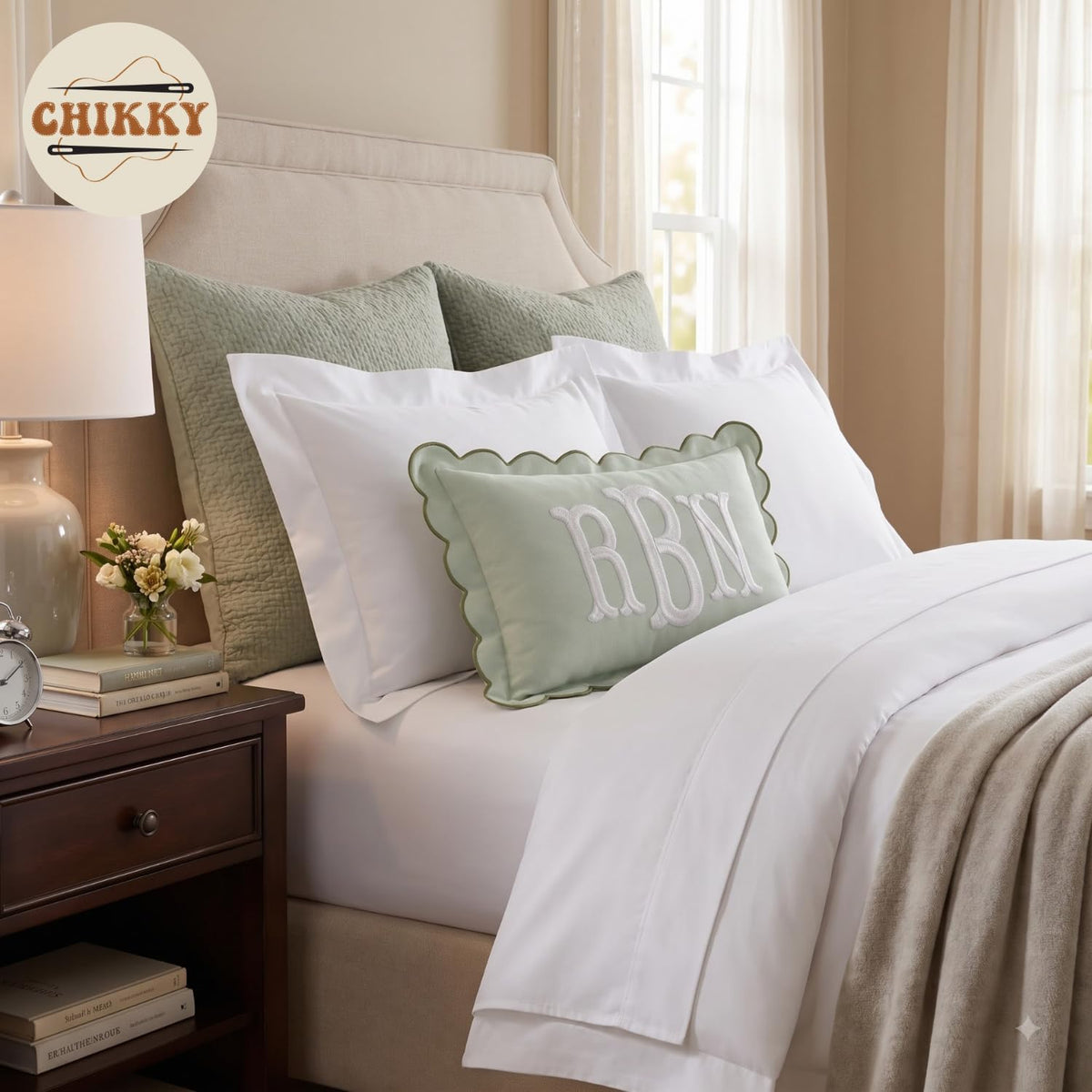 Personalized Embroidered Pillow Cover — image 5