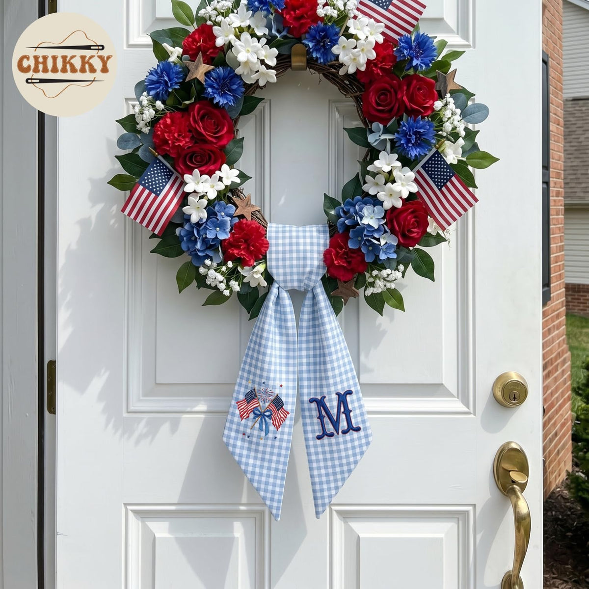 Monogram Personalized Wreath Sash — 10 - Monogram — image 4