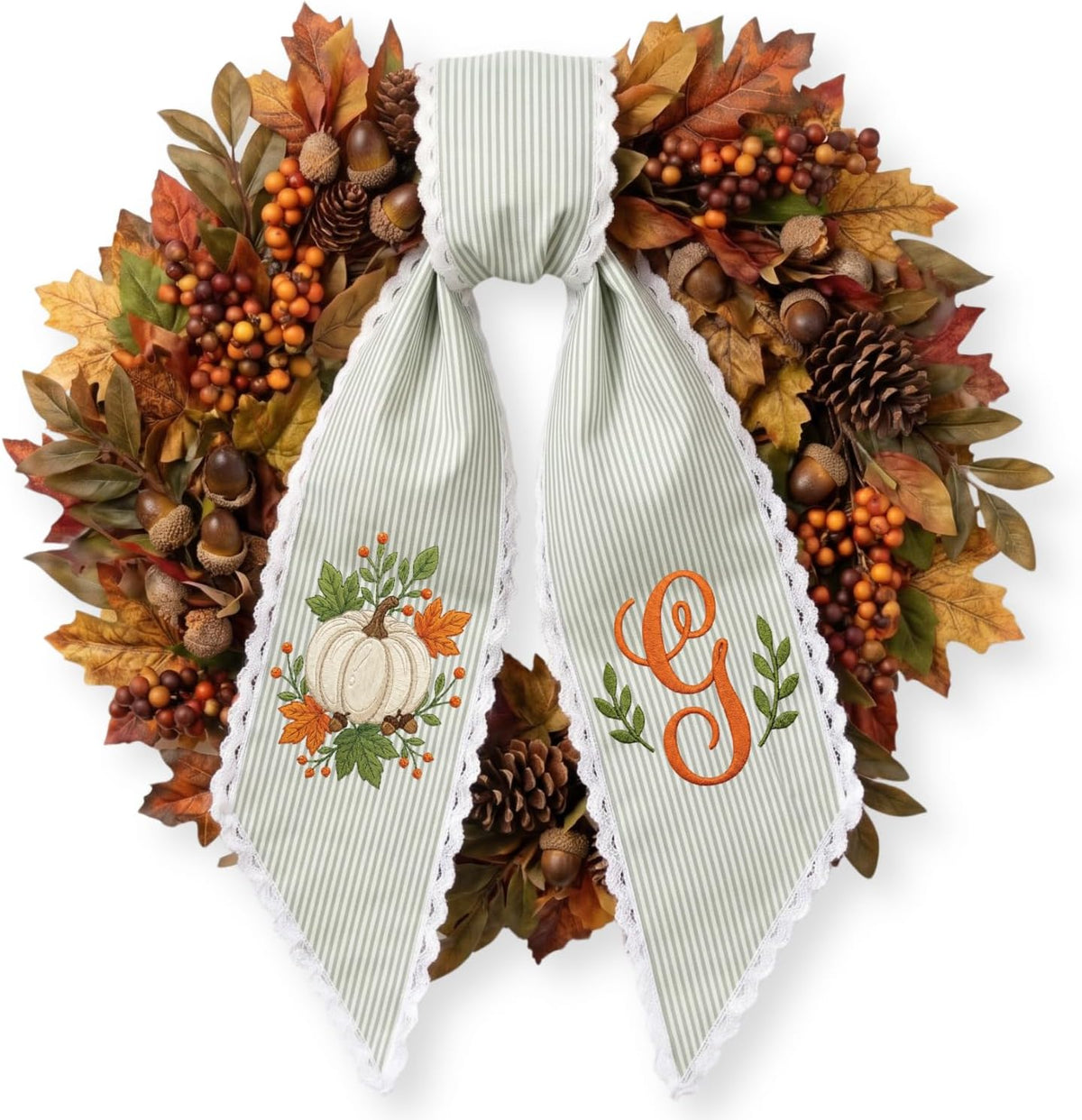 Halloween Personalized Wreath Sash