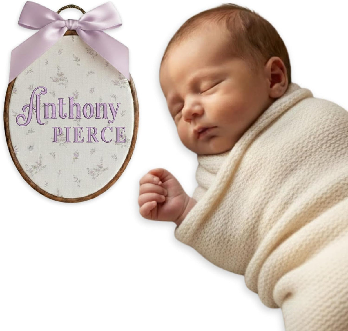 Personalized Embroidered Baby Name Hoop — 7