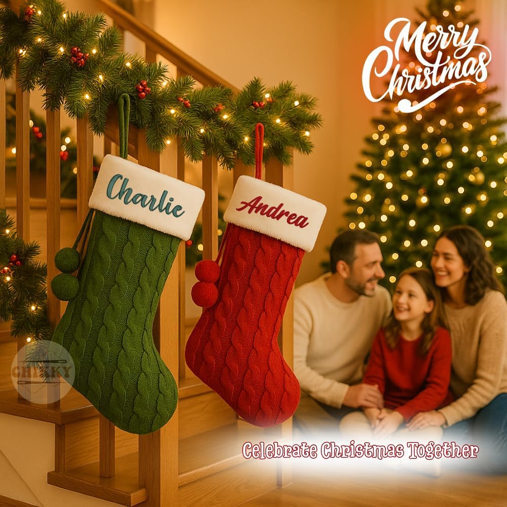 Personalized Embroidered Christmas Stocking — Style 1 — image 9