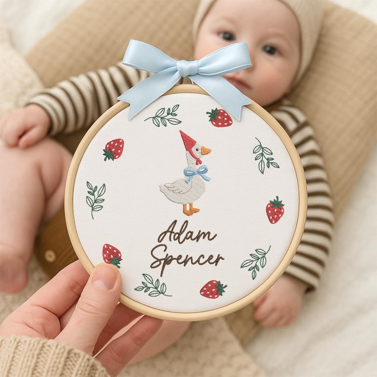 Personalized Embroidered Baby Name Hoop — 5 — image 5