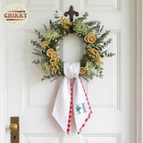Monogram Personalized Wreath Sash — 7 - Hydrangea Initial — image 5
